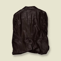 1970s | London Fog | Leather Coat – S