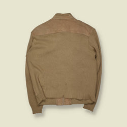 1970s | Alan Stewart | Leather And Knit Zip Jacket – L