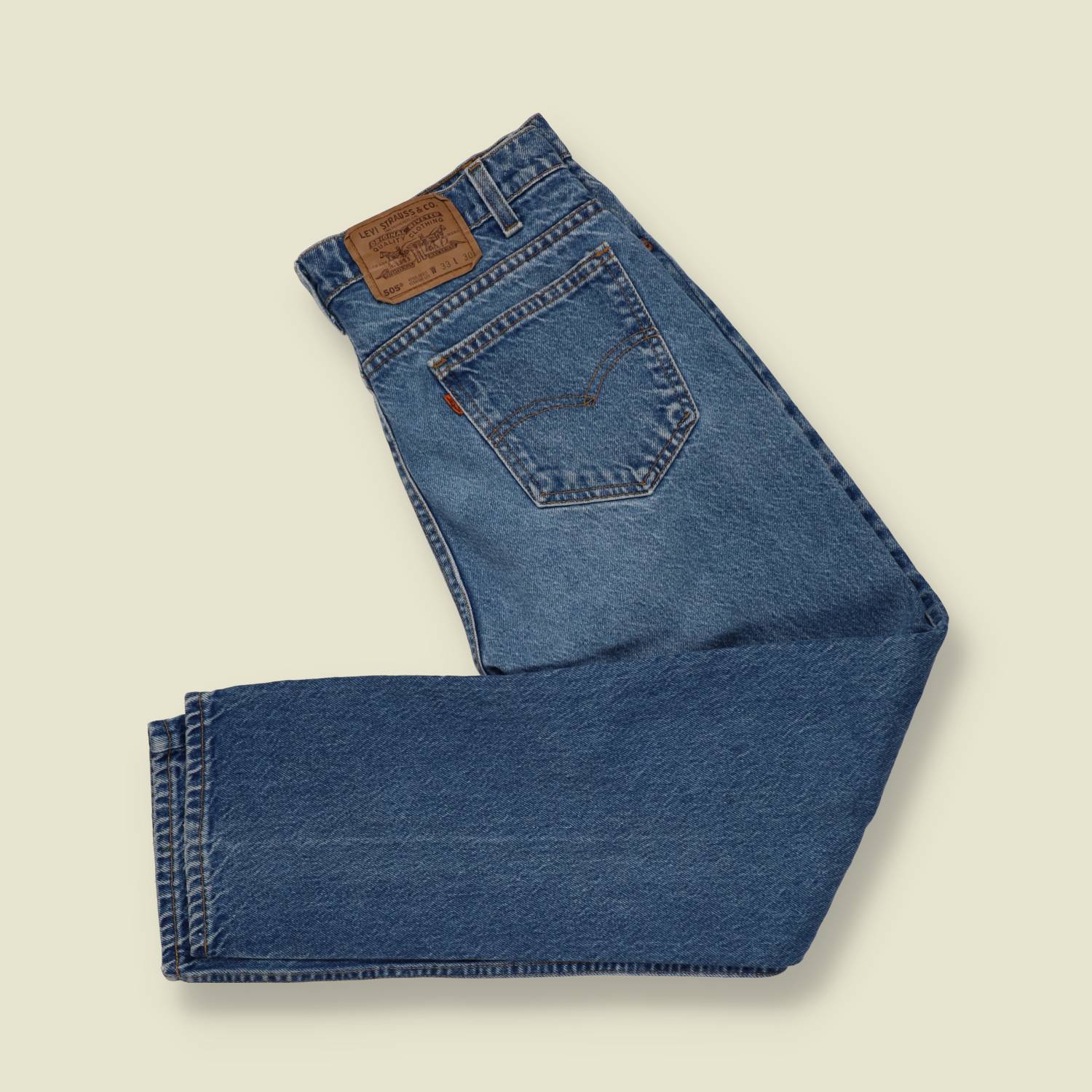 1980s–1990s | Levi’s 505 | Orange Tab | Made in USA | Straight Leg Jeans - w32