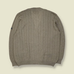 1980s–1990s | Navigare | Button Front Cardigan | Stone – XL