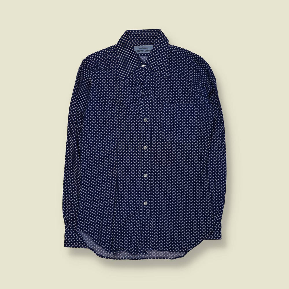 1960s | Christian Jaques | Polka Dot Shirt – S