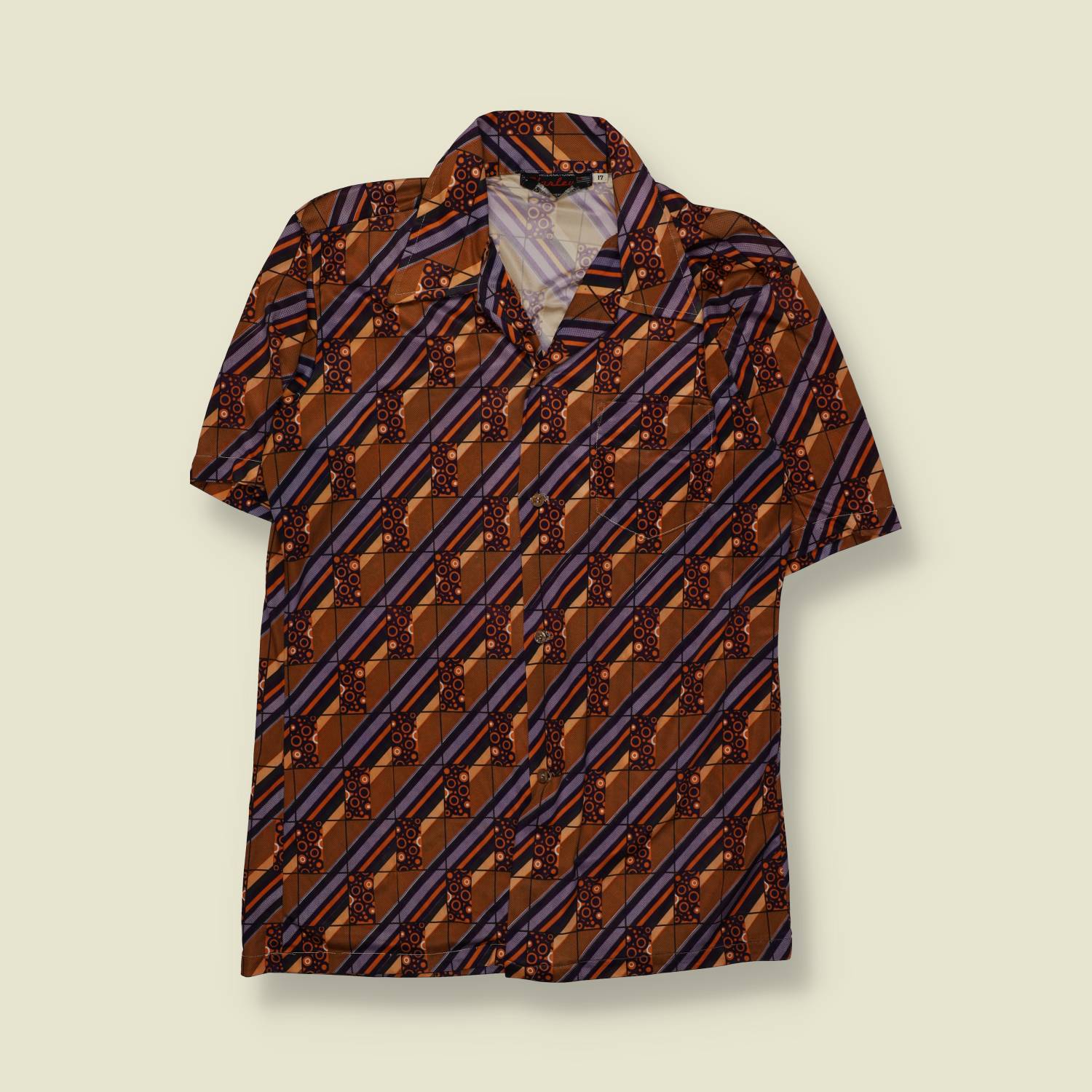 1970s | Geo Print Shirt – M