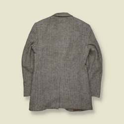 1970s | Harris Tweed | Herringbone Tailored Jacket – XXS