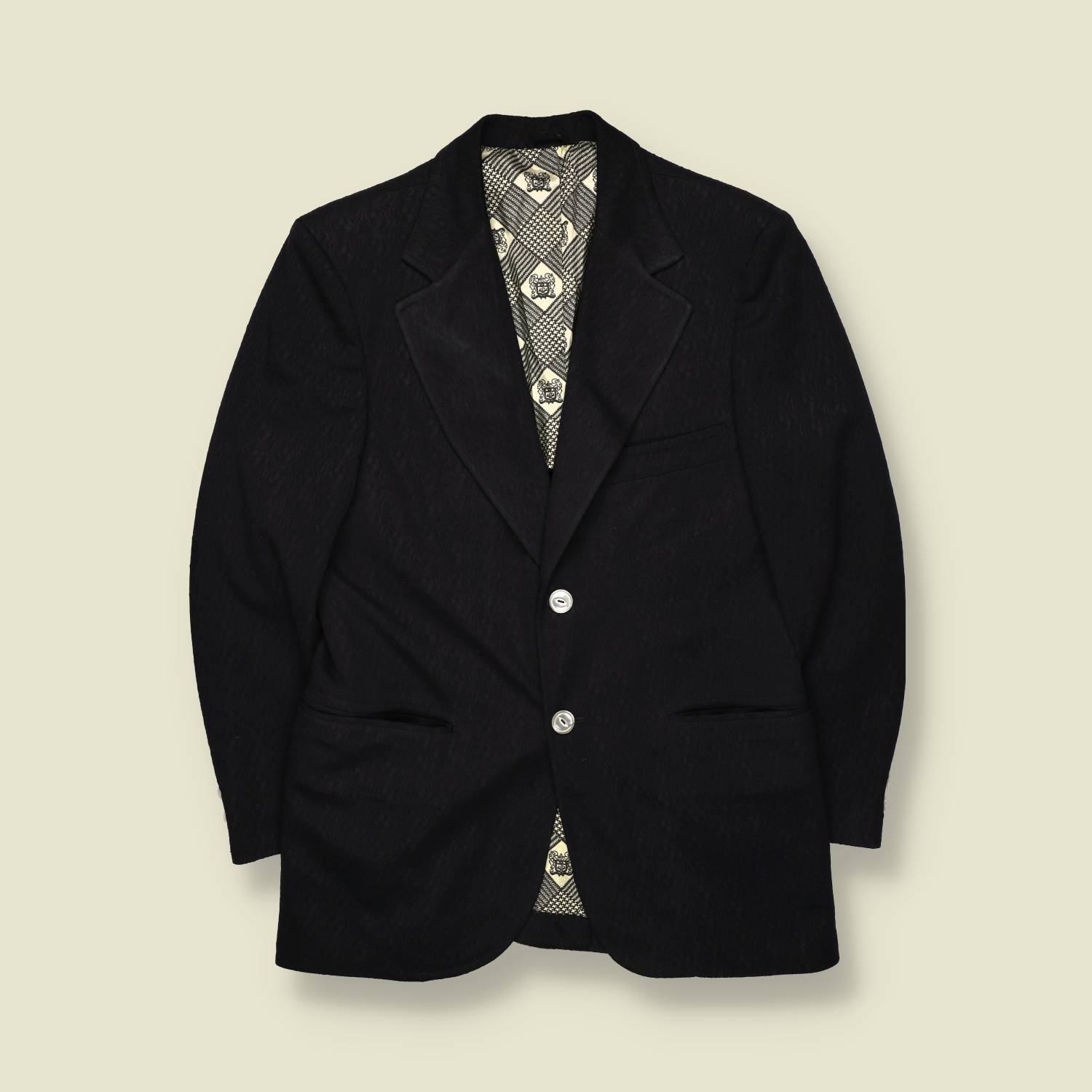 1970s | Tailored Blazer – Black - XS