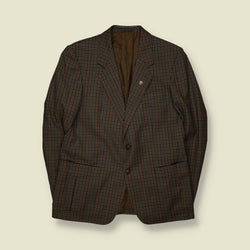 1980s | K Richard | Made in West Germany | Suit Jacket | Brown Check – M