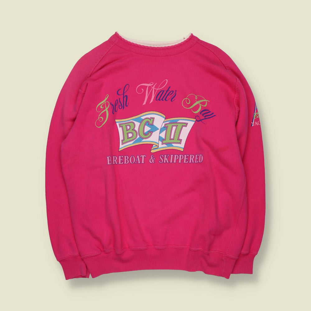 1980s–1990s | Best Company | Graphic Sweatshirt | Pink – L