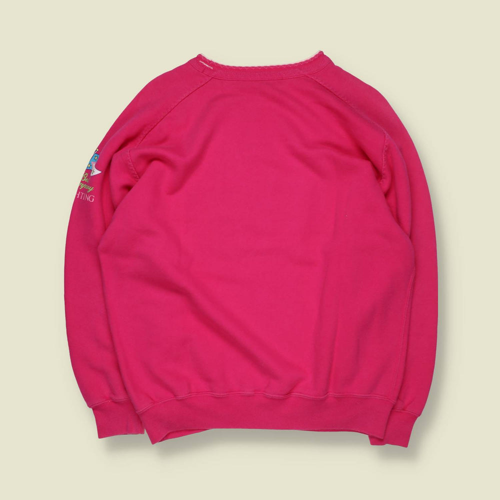1980s–1990s | Best Company | Graphic Sweatshirt | Pink – L
