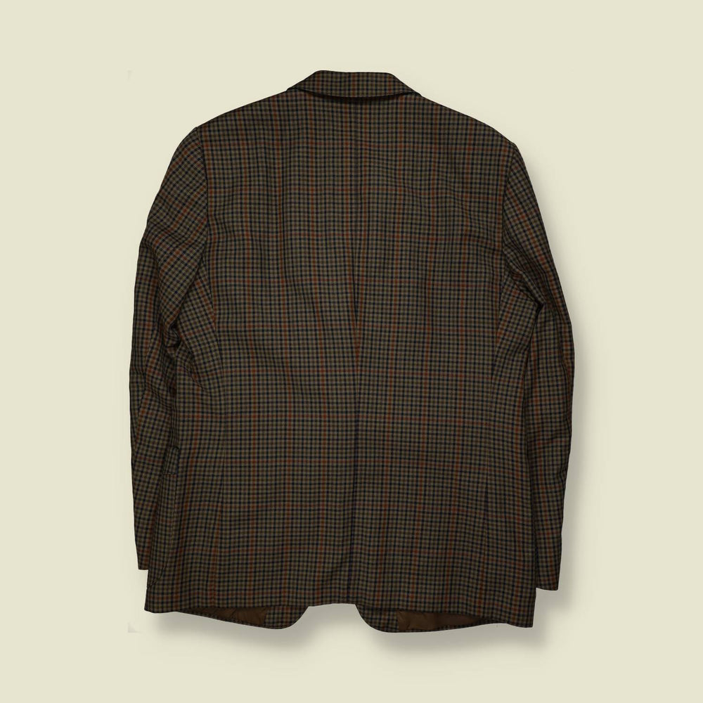 1980s | K Richard | Made in West Germany | Suit Jacket | Brown Check – M