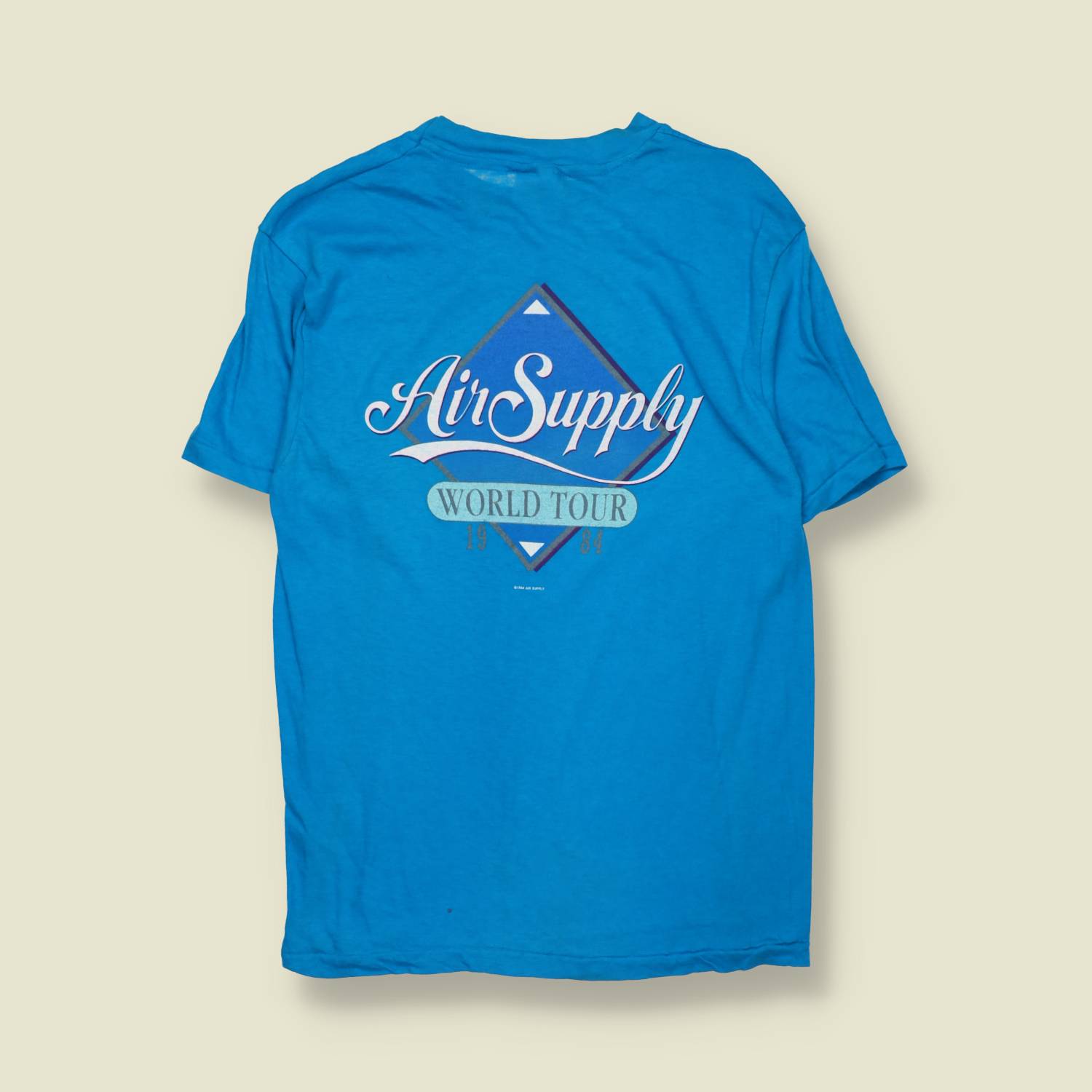 1984 | Air Supply | Graphic T-Shirt | Blue – XXS