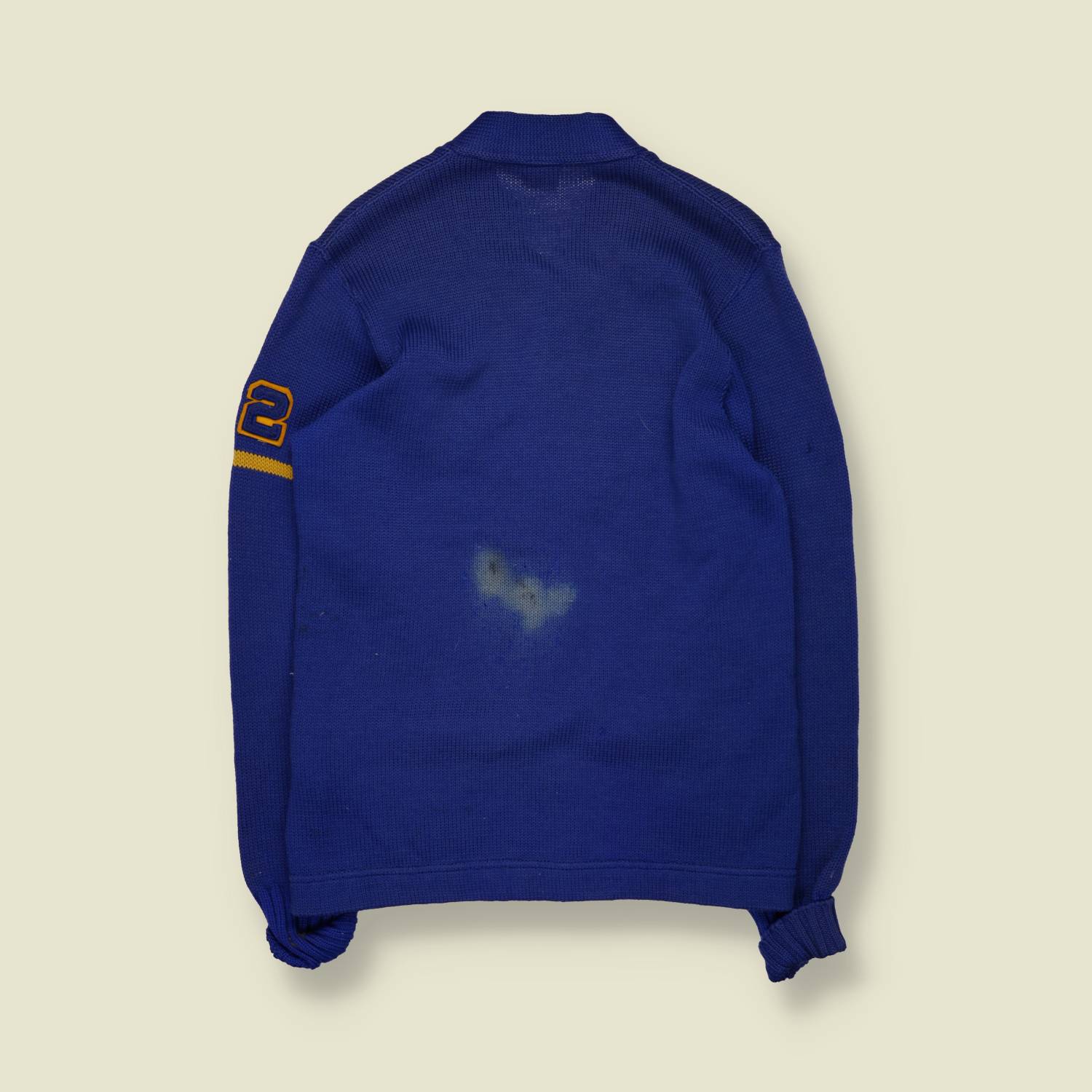 1952 | Nelson Knitting Mill | Letterman Cardigan | Royal Blue | Made In USA – S