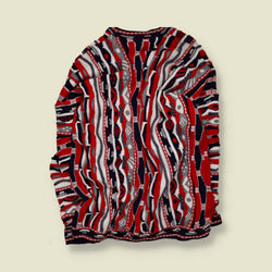 1990s | Coogi | Textured Knit Jumper | Multicolour – XXXXL
