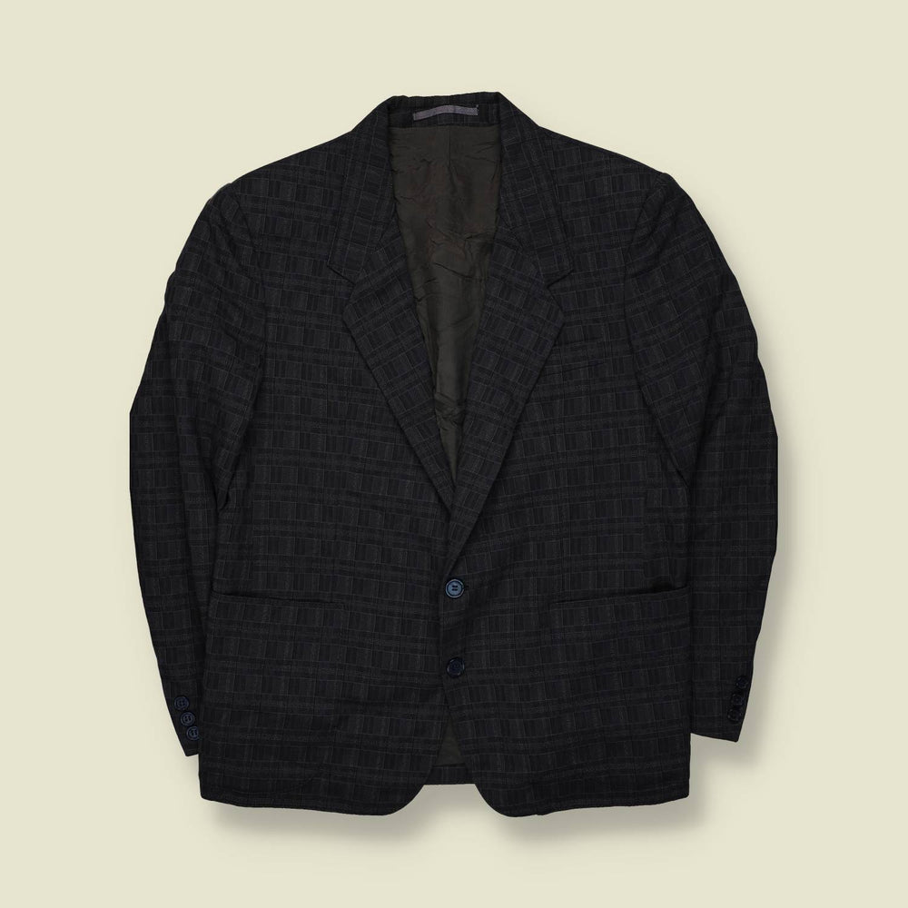1980s | Alhos | Made in Yugoslavia | Suit Jacket | Dark Check – M