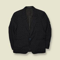 1980s | Alhos | Made in Yugoslavia | Suit Jacket | Dark Check – M