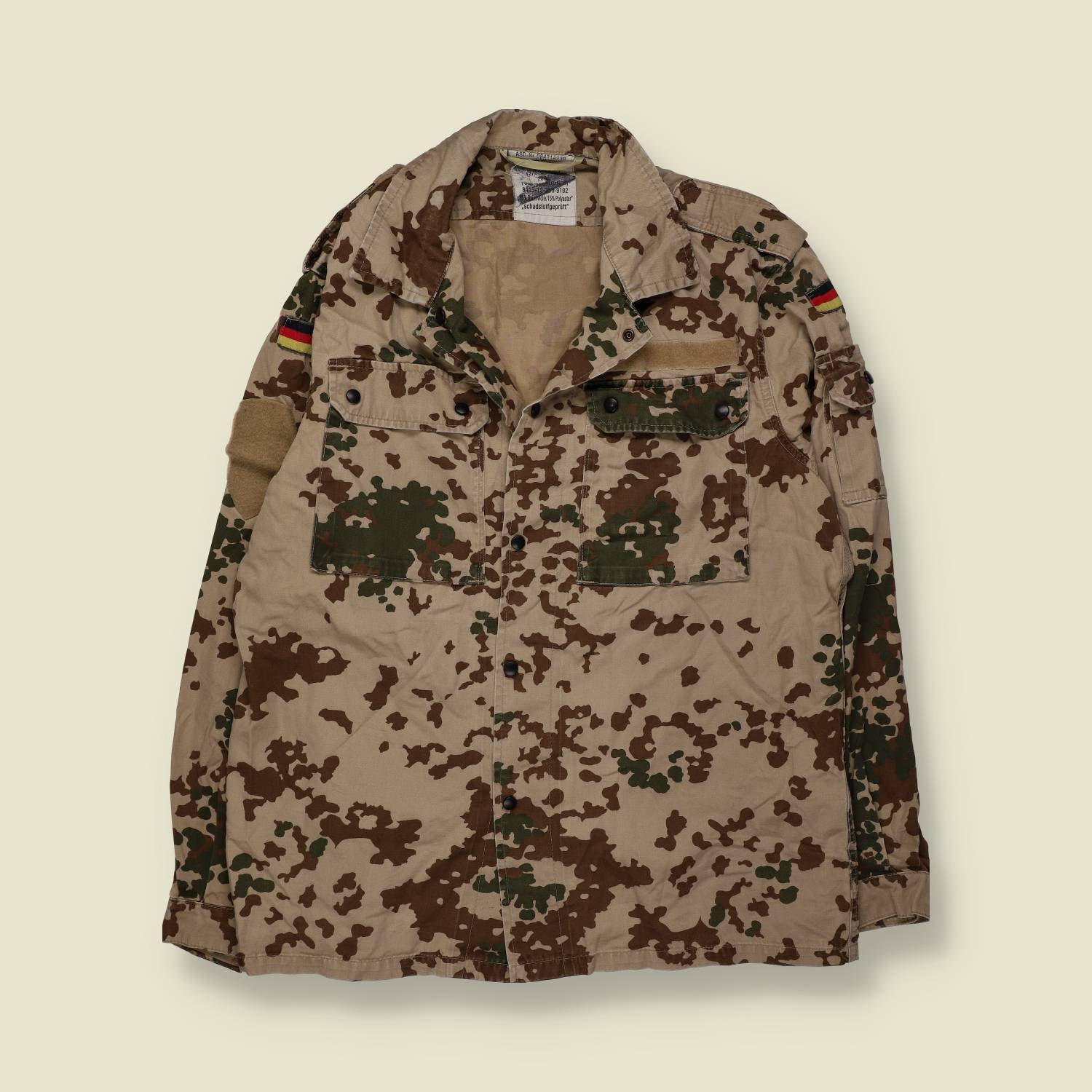 2007 | German Bundeswehr | Tropical Camo Shirt Jacket | Flecktarn – L