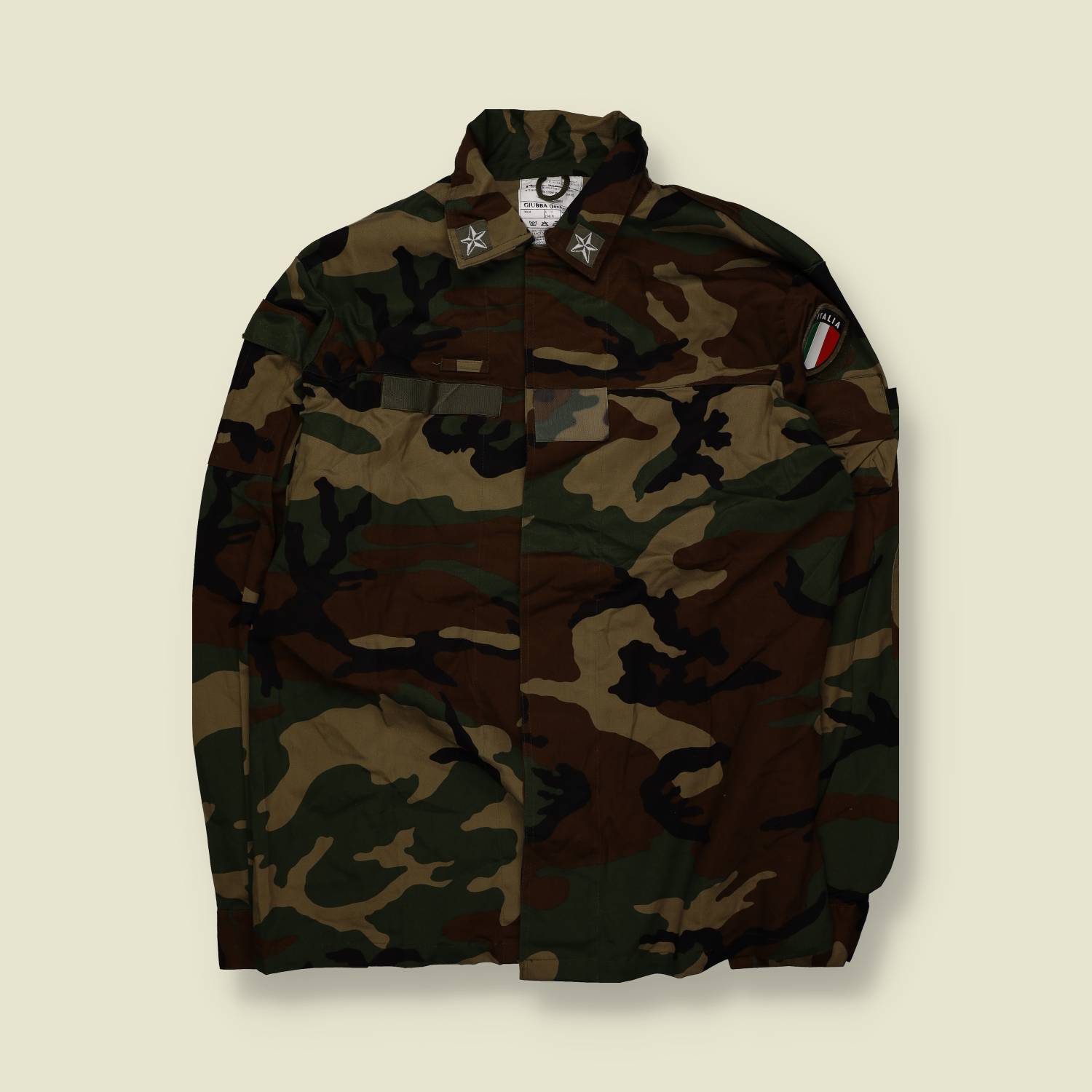 2001 | Italian Army | Roma 90 Woodland Combat Jacket | Camouflage – L