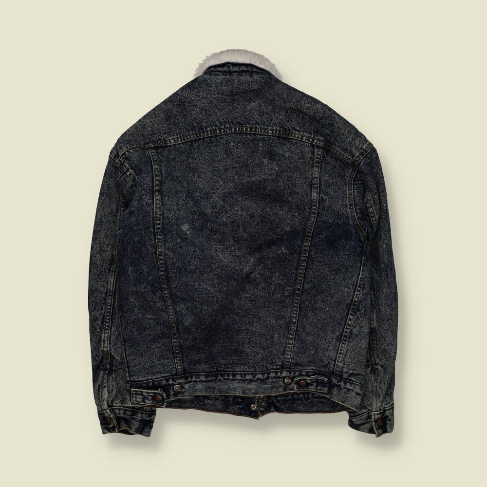 1980s | Levi’s | Sherpa Lined Denim Jacket | Acid Wash – L