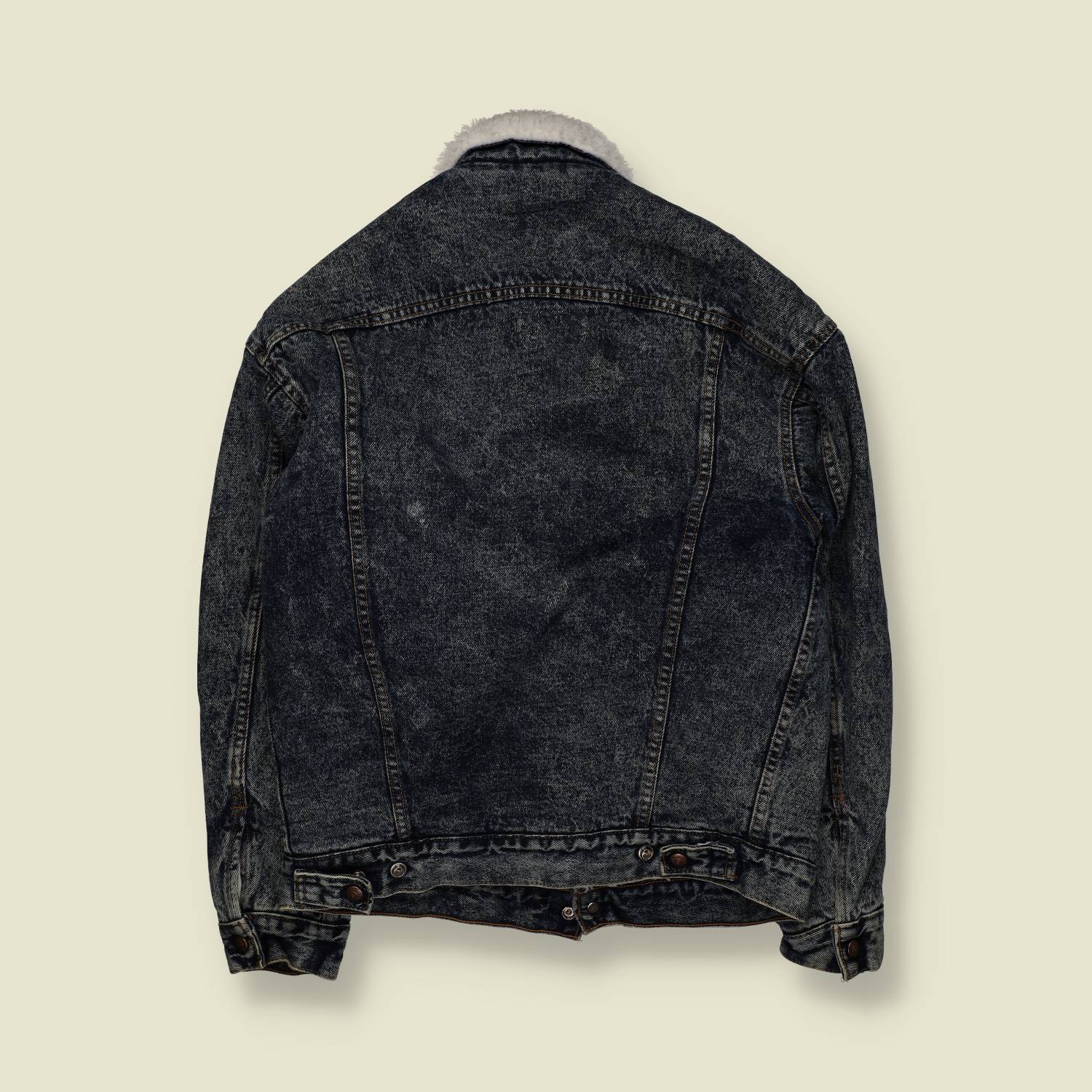 1980s | Levi’s | Sherpa Lined Denim Jacket | Acid Wash – L