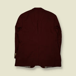 1980s | Chaps Ralph Lauren | Tailored Blazer | Burgundy – XXL