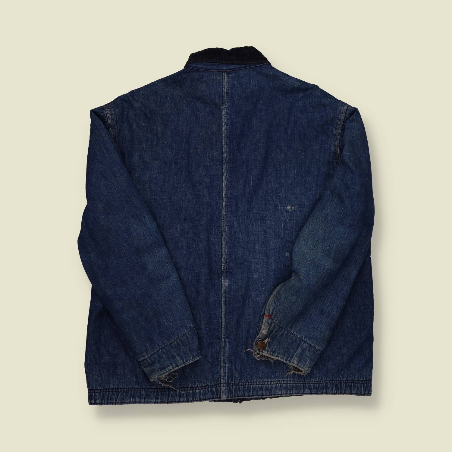 1950s Blanket-Lined Denim Chore Coat - M/L