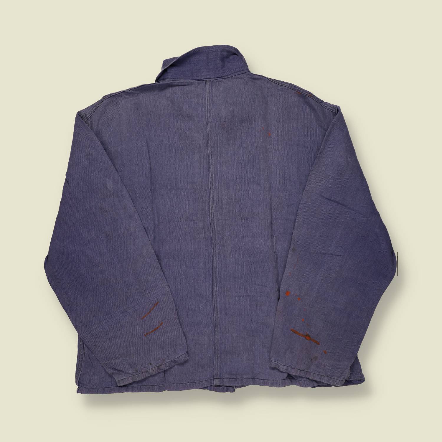 1980s French Indigo Work Jacket - M
