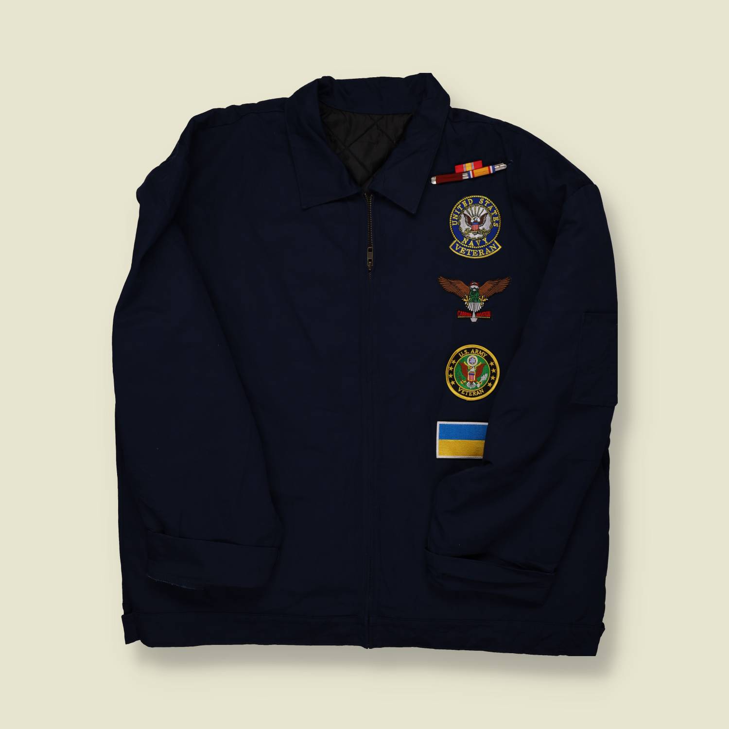 1990s/2000s US Veteran Embroidered Jacket - XXL