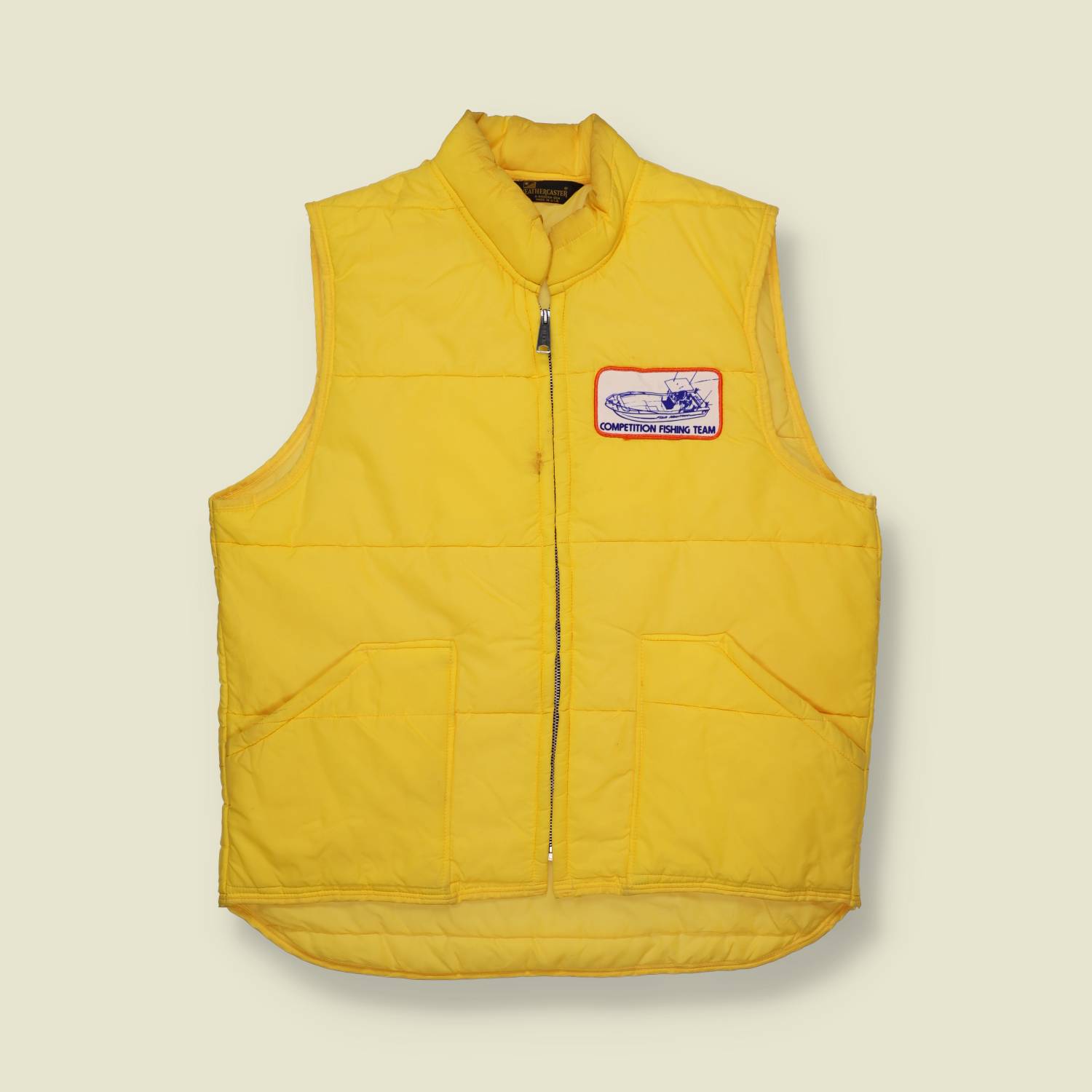 1970s Fish Nautique Competition Fishing Team Vest - S