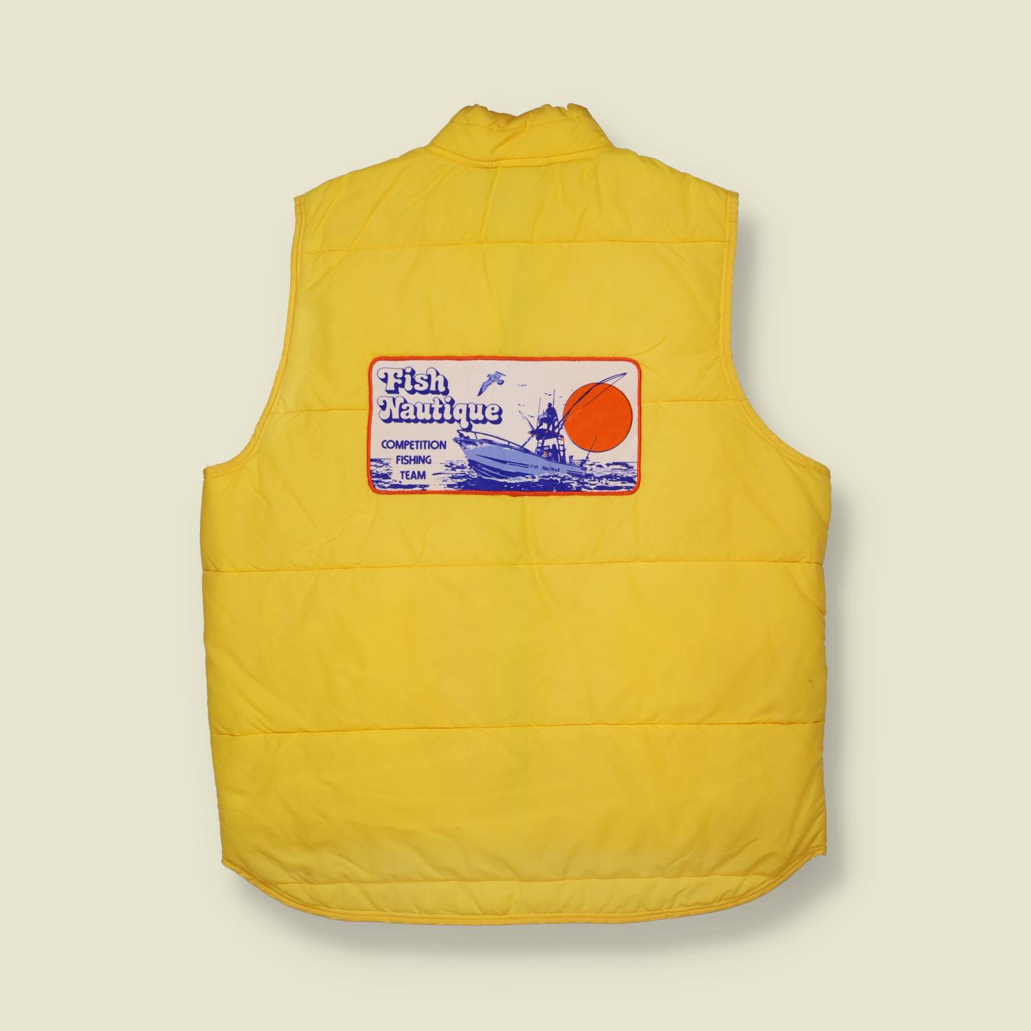1970s Fish Nautique Competition Fishing Team Vest - S