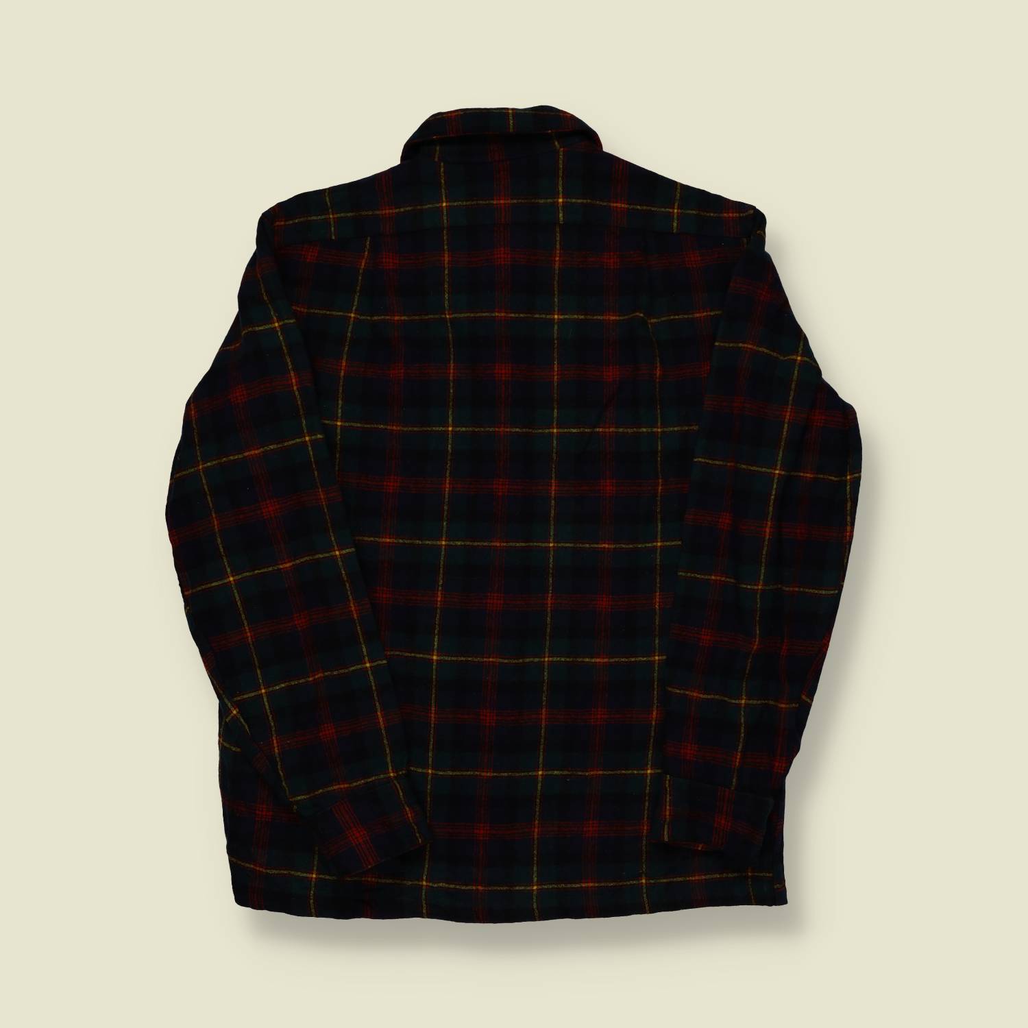 1970s Pendleton Wool Board Shirt (Blackwatch Plaid) - S/M