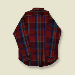 1970s Sir Pendleton Wool Shirt (Red & Blue Plaid) - L