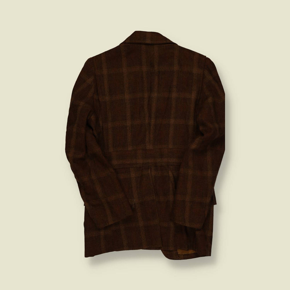 1960s Lee Wold Brown Check Blazer - S