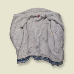 1980s | Levi's | Sherpa Lined Denim Trucker Jacket | Light Blue - XXL