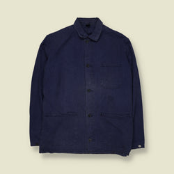 1980s | Three-Pocket Chore Work Jacket | Navy Blue - XS