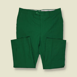 1970s | Lanny Wodtins | Straight Leg Tailored Trousers | Green - w38