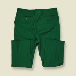1970s | Lanny Wodtins | Straight Leg Tailored Trousers | Green - w38