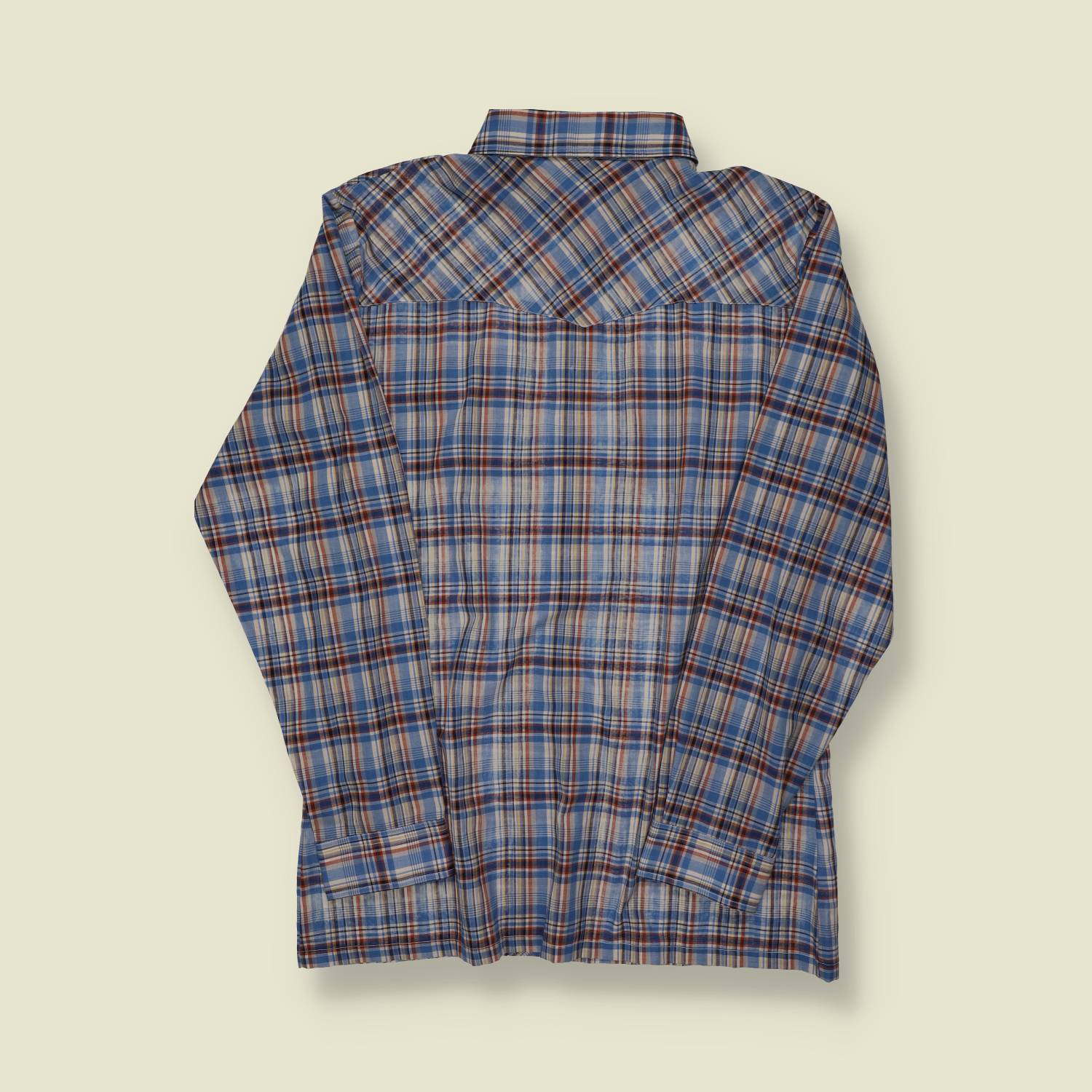 1979 Levi’s Wildfire Western Shirt – Blue Plaid - S/M