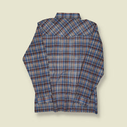 1979 Levi’s Wildfire Western Shirt – Blue Plaid - S/M