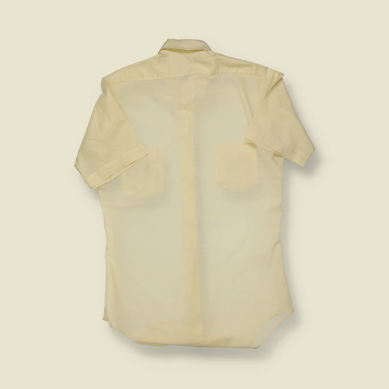 1960s Sears Short Sleeve Shirt – Pale Yellow -S