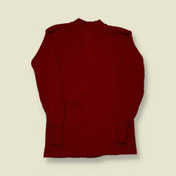1950s Todd & Moore Varsity Cardigan – Red Wool with Black “C” Patch - S