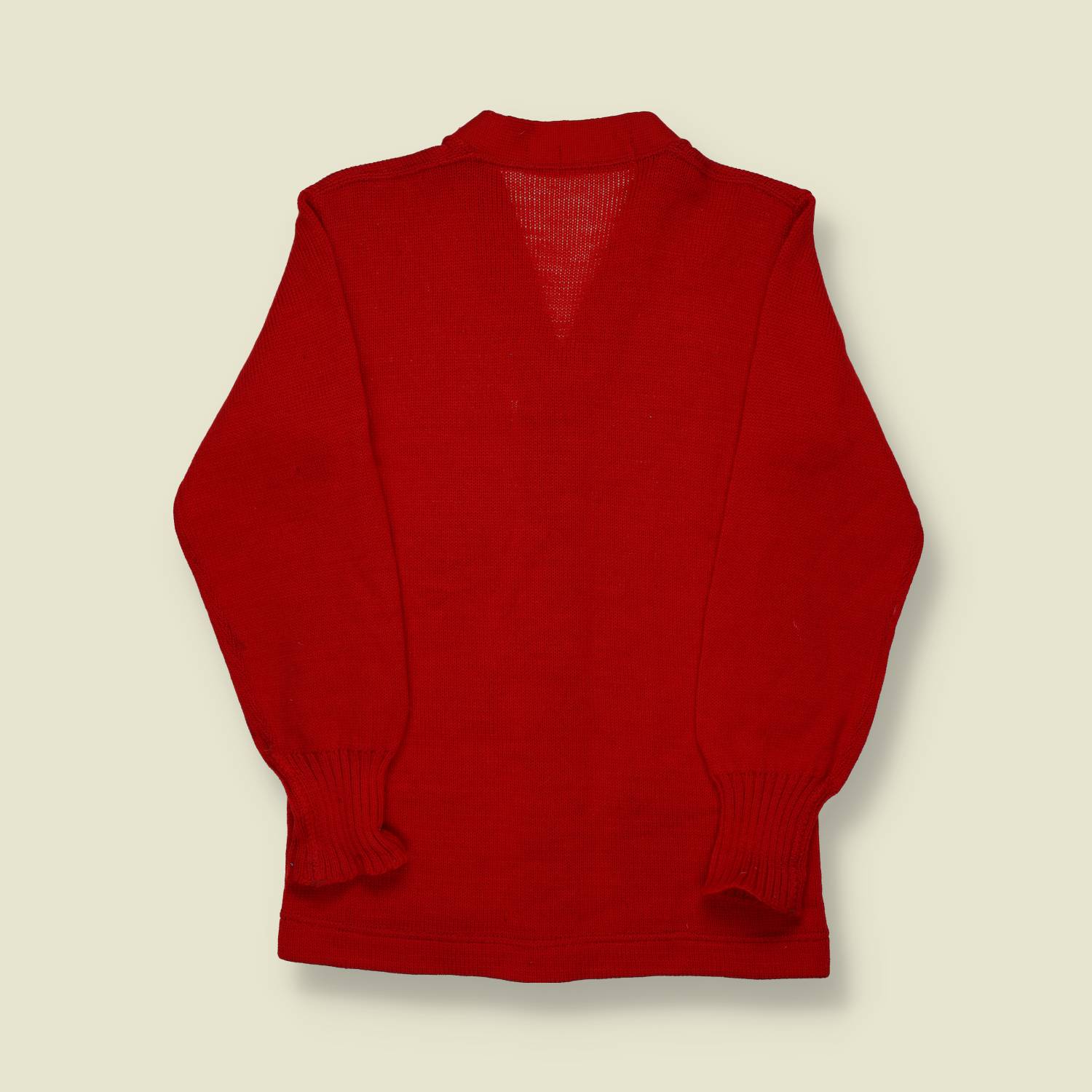 1950s Imperial “Honor” Varsity Cardigan – Red Wool with Black “L” Patch - S