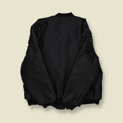 1960s Varsity Bomber – Black with Chenille “M.M.A.” Patch - L/XL