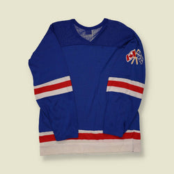 1970s Bob McCarthy Hockey Jersey – Canada/Quebec Flag Patch - M/L