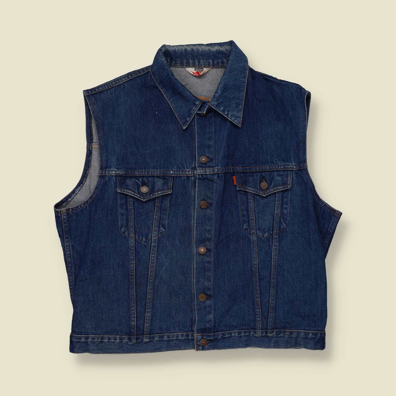 1970s–80s Levi’s Orange Tab Denim Vest - M
