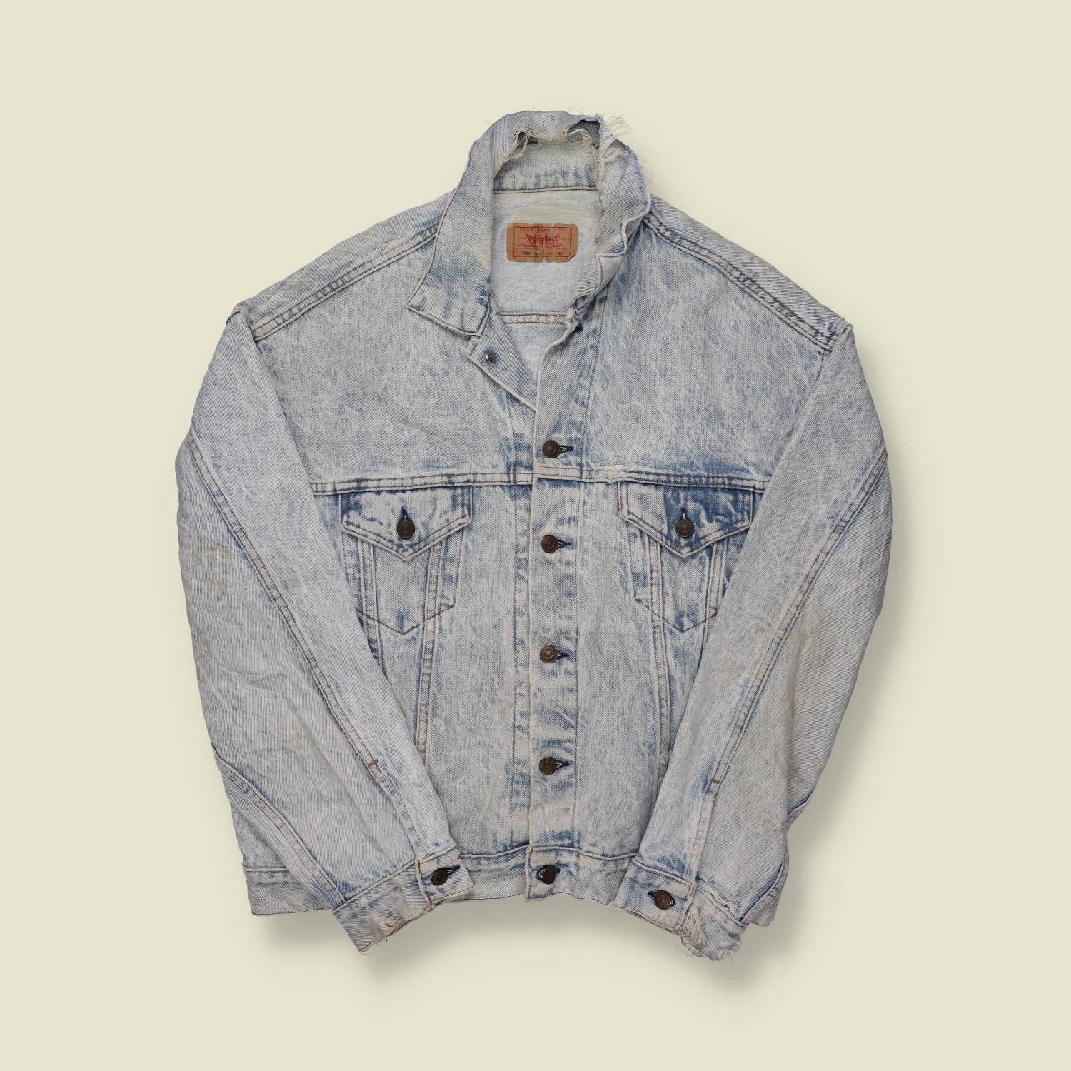 1980s Levi’s Made in USA Acid Wash Denim Jacket - L/XL