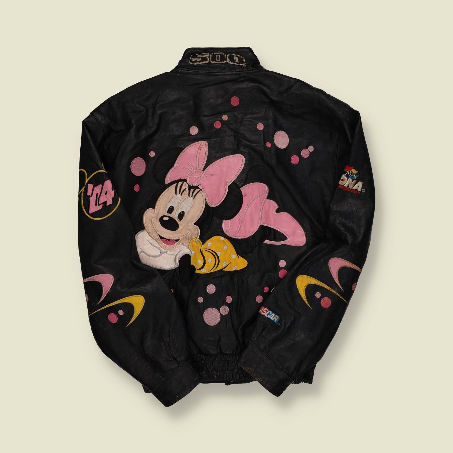 2004 NASCAR Daytona 500 Minnie Mouse Leather Racing Jacket - S