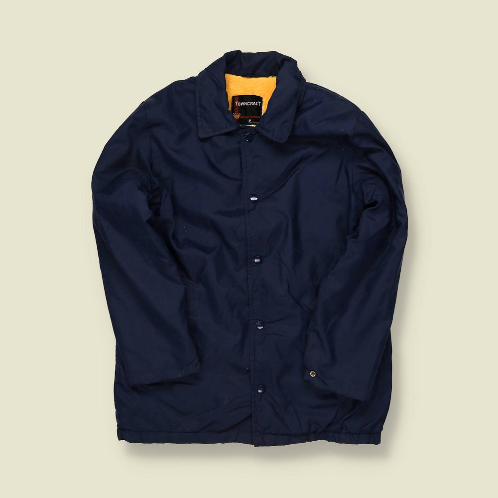 1960s Towncraft Teddy-Lined Coach Jacket – Navy - XS/S