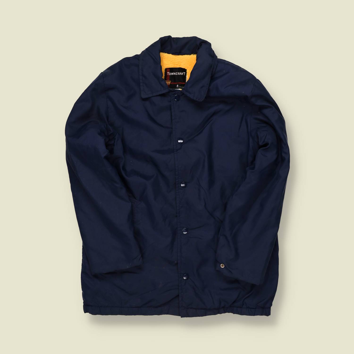 1960s Towncraft Teddy-Lined Coach Jacket – Navy - XS/S