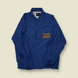 1970s Pine Haven Campground Coach Jacket – Blue/Yellow - M