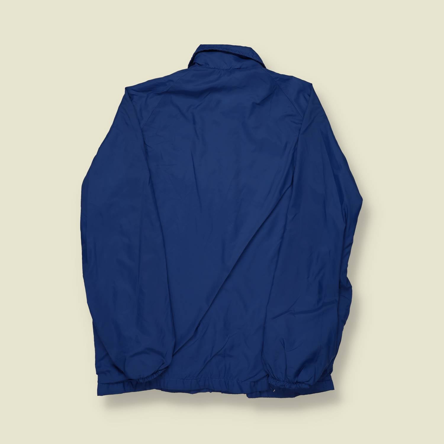 1970s Pine Haven Campground Coach Jacket – Blue/Yellow - M