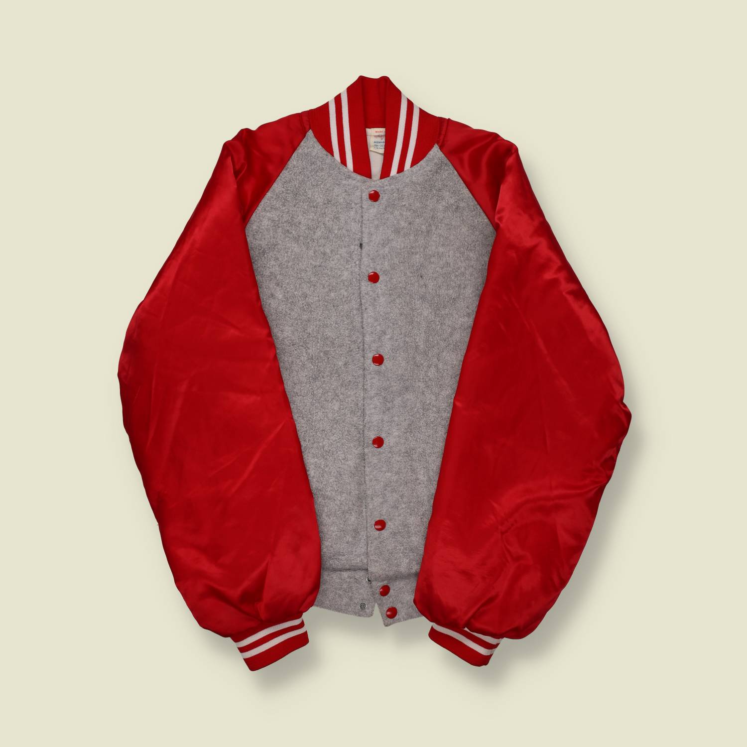 1970s Lakeshore Bar & Steak House Varsity Jacket – Red/Grey - S