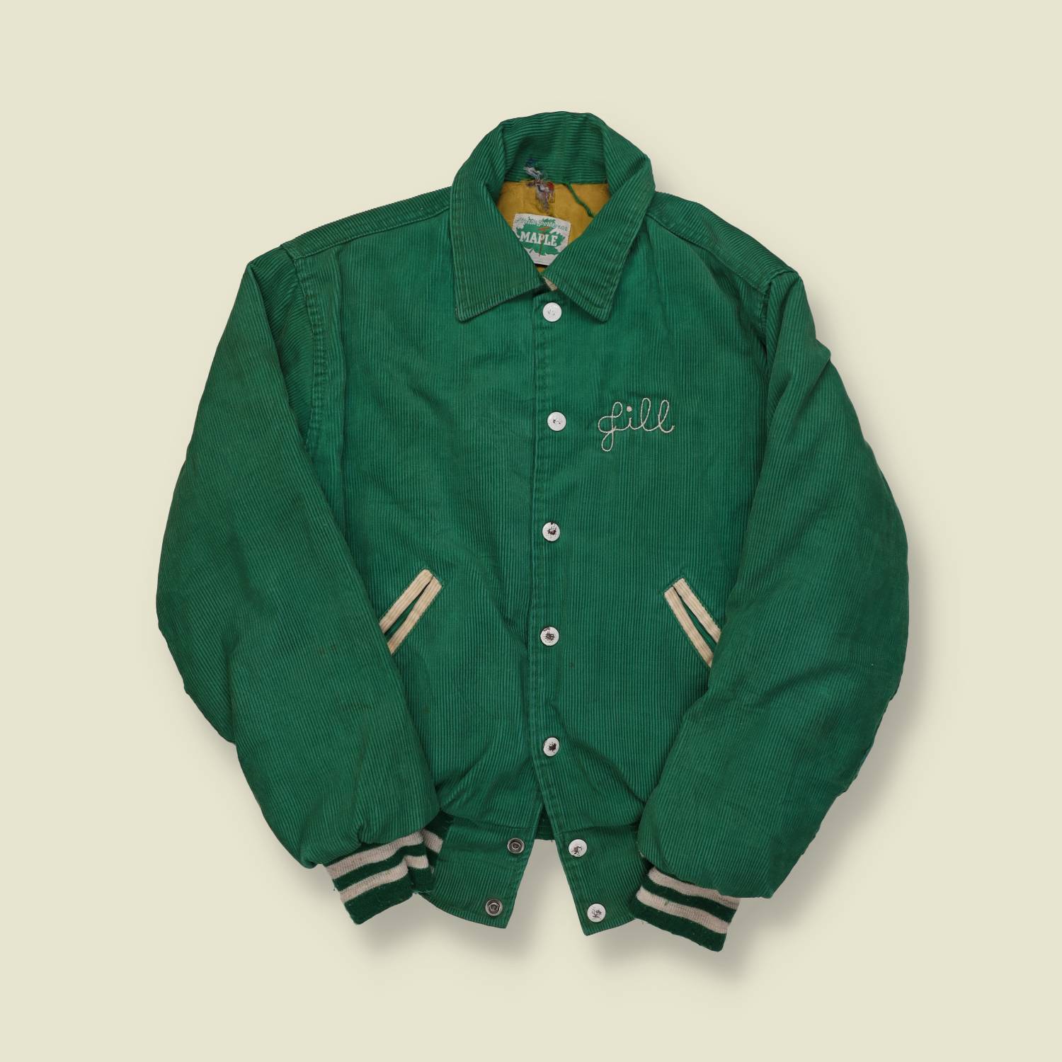1970s Maple Sportswear Corduroy Varsity Jacket – West Deptford - XXS/XS